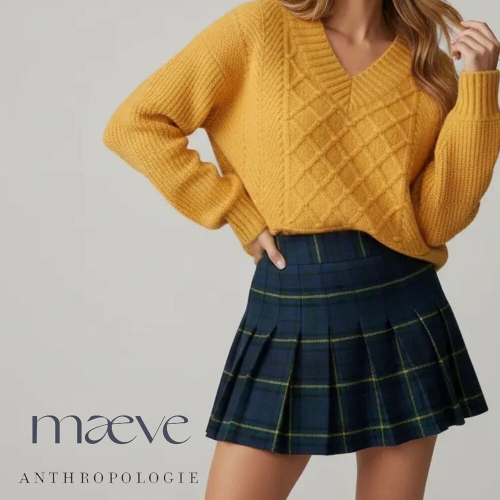 Anthropologie Maeve Normcore The Tillie V-Neck Sweater by Maeve